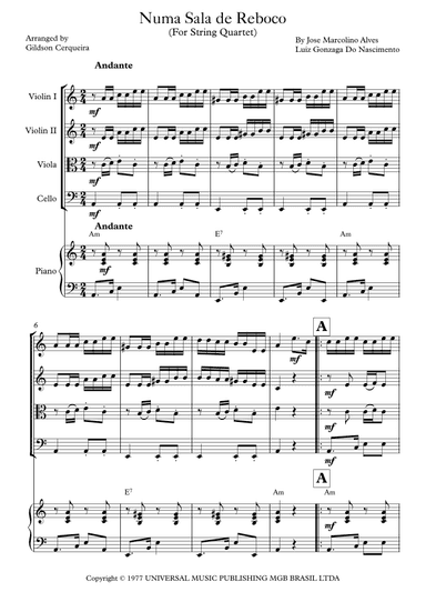 Numa Sala De Reboco (arr. Gildson Cerqueira)