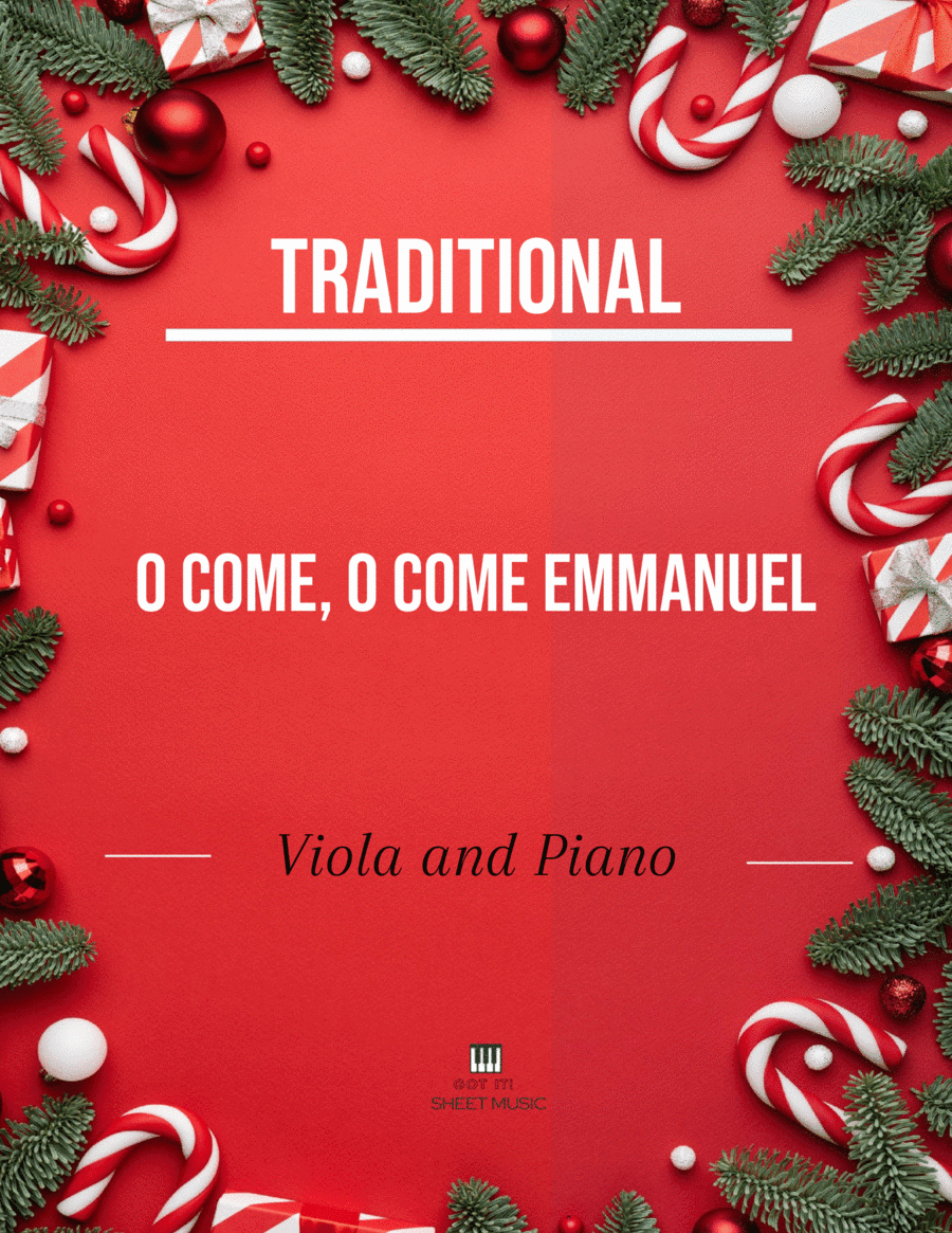 Traditional - O Come, O Come Emmanuel (Viola and Piano) (arr. André Laitano)