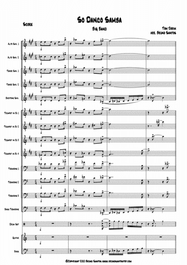 Jazz 'n' Samba (so Danco Samba) (arr. Bruno Santos)