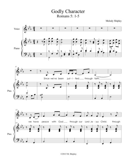 Godly Character: Romans 5:1-5