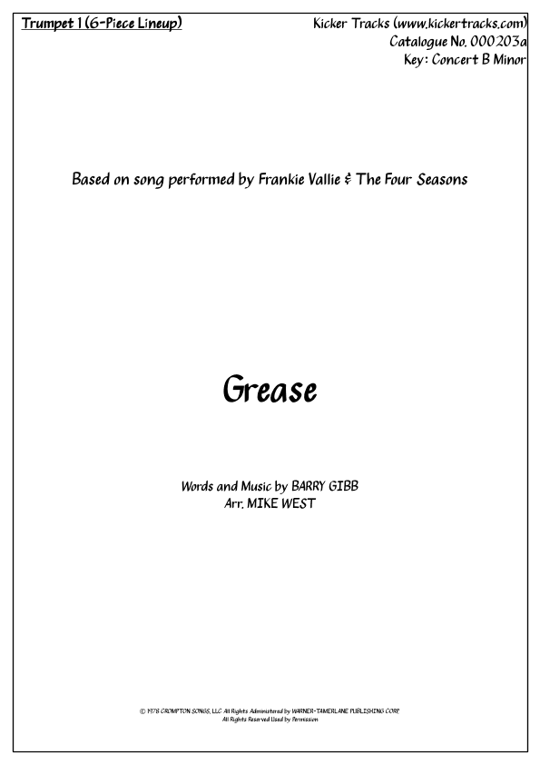 Grease (arr. Michael Storeton-West)