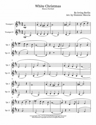 White Christmas (arr. Dominic Meccia)