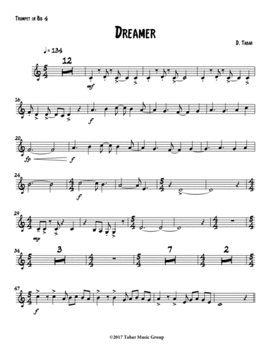 Dreamer (Trumpet 4 in Bb)