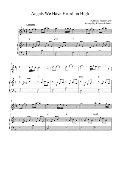 Angels We Have Heard on High (special version) (arr. Kaiserin Rebecca)
