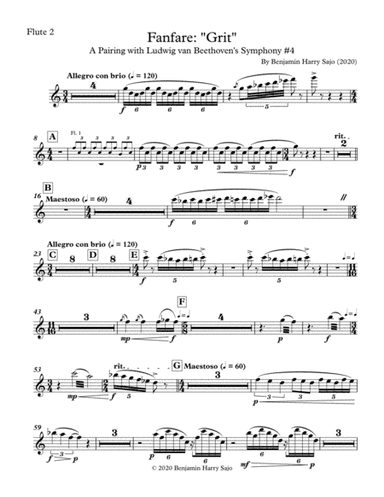 Fanfare: "Grit" - Flute 2