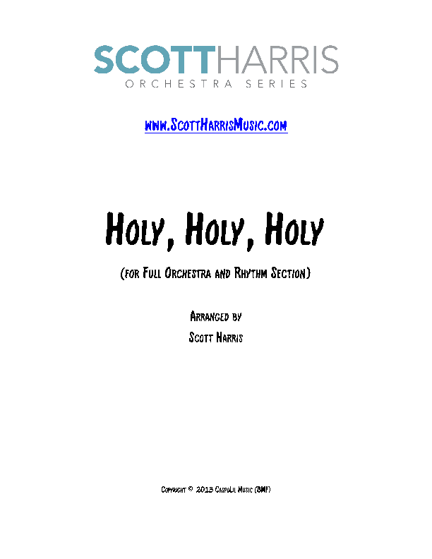 Holy, Holy, Holy (Orchestra and Rhythm Section) (arr. Scott Harris)