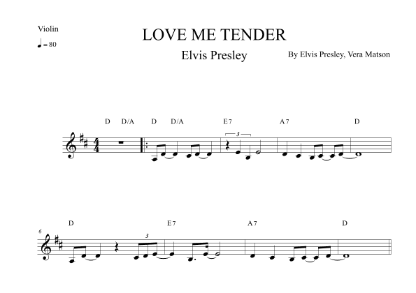 Love Me Tender (arr. Leo Silva)