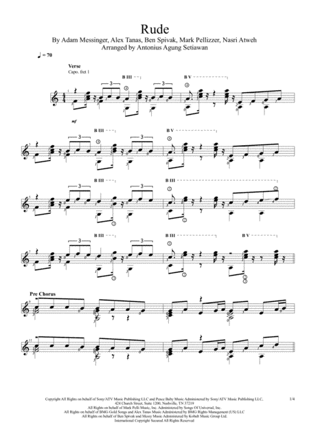 Rude (arr. Antonius Agung Setiawan)