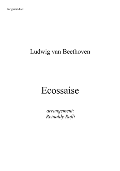 Ecossaise (arr. Reinaldy Rafli)