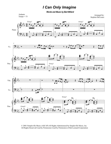 I Can Only Imagine (arr. Stephen DeCesare)