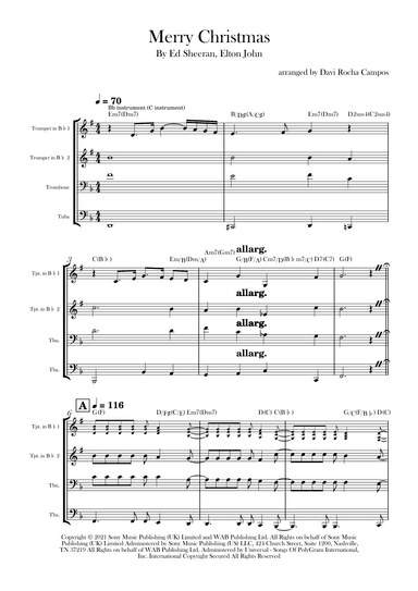 Merry Christmas (arr. Davi Rocha Campos)