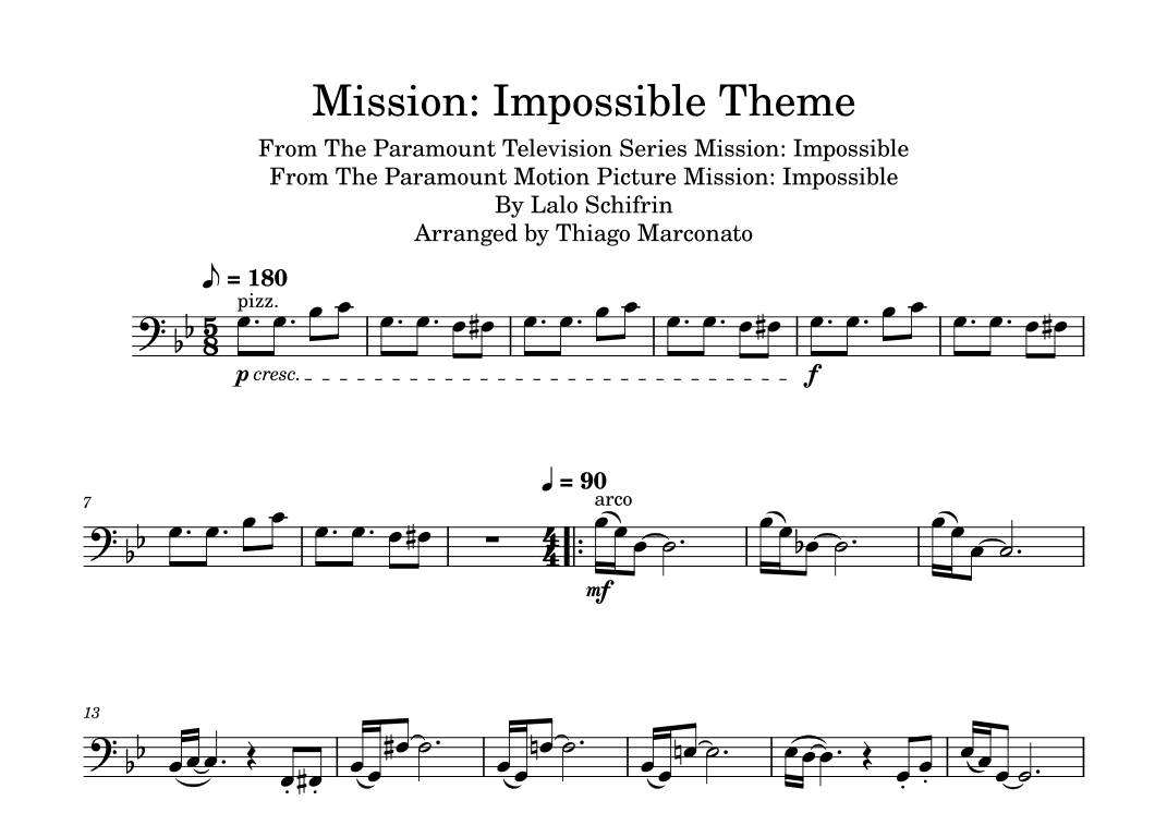 Mission: Impossible Theme (arr. Thiago Marconato)