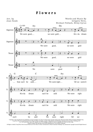 Flowers (arr. Jean Szulc)
