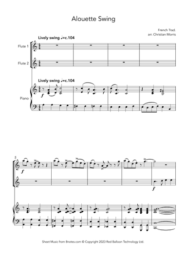 Alouette Swing (arr. Christian Morris)