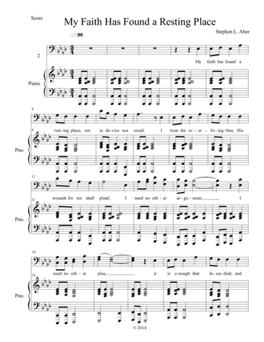 My Faith Has Found a Resting Place (arr. Stephen L. Aber)