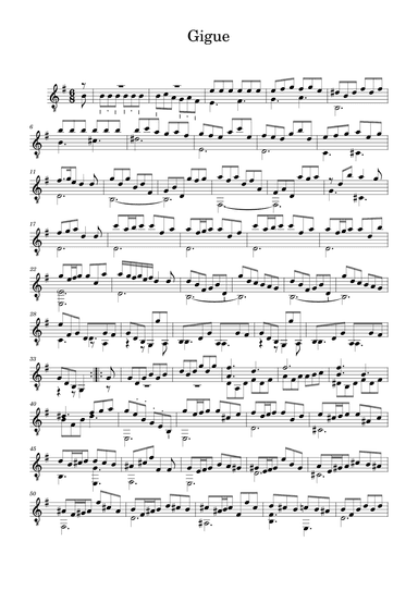 Suite 17 Gigue (arr. Benjamin Grace)