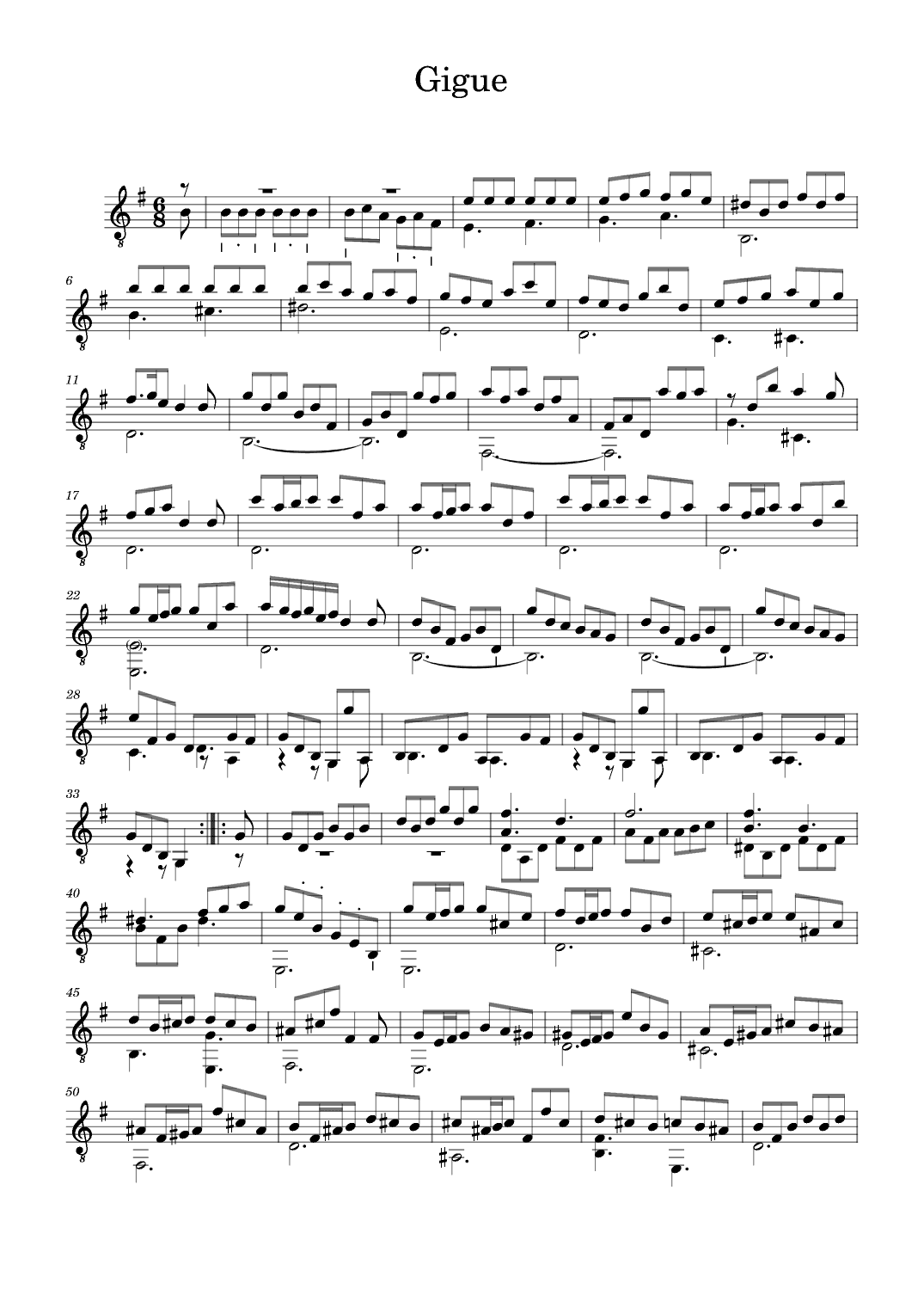 Suite 17 Gigue (arr. Benjamin Grace)