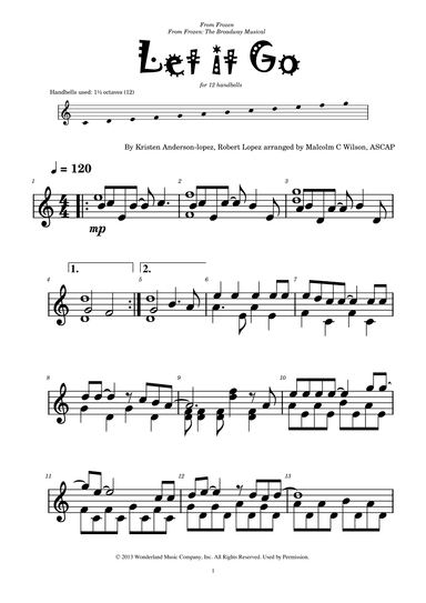 Let It Go (arr. Malcolm C Wilson)