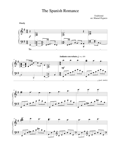 Spanish Romance (arr. Manuel Peguero)