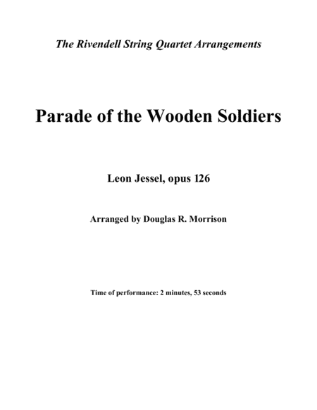 Parade of the Wooden Soldiers (arr. Douglas R. Morrison)