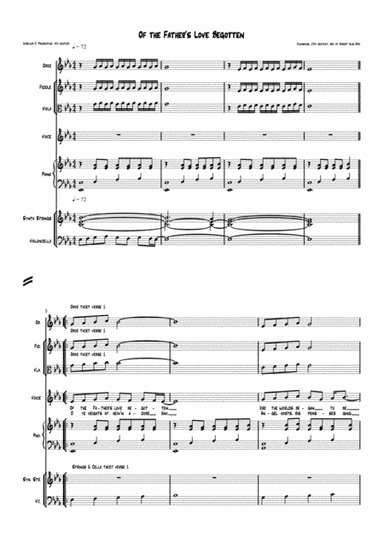 Of the Father's Love Begotten (director's score) (arr. Robert Alan Rife)