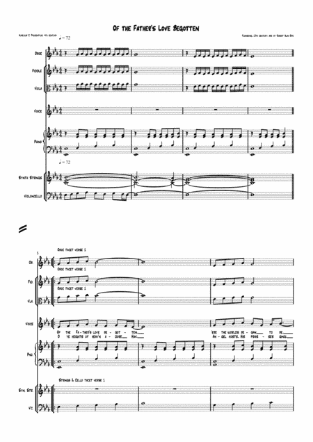 Of the Father's Love Begotten (director's score) (arr. Robert Alan Rife)