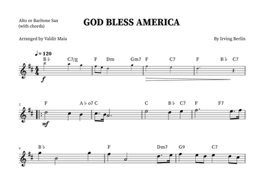God Bless America ® (arr. Valdir Maia)
