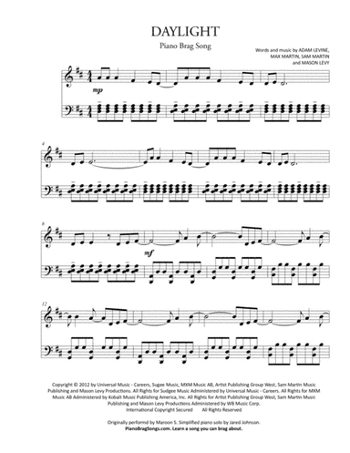 Daylight (arr. Jared Johnson)