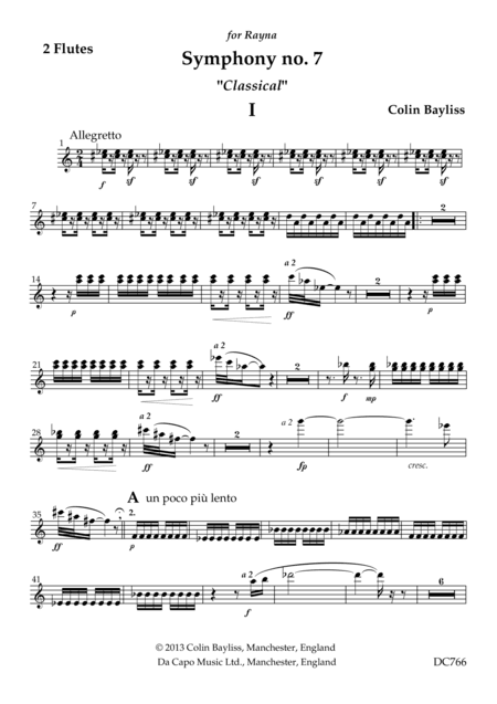 Symphony No.7 "Classical" [woodwind and brass parts]