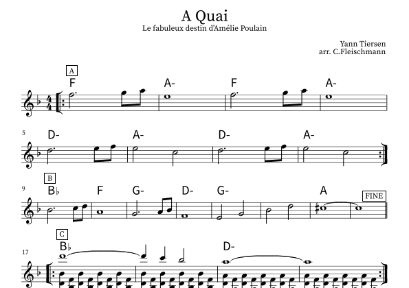 A Quai (arr. Christoph Fleischmann)