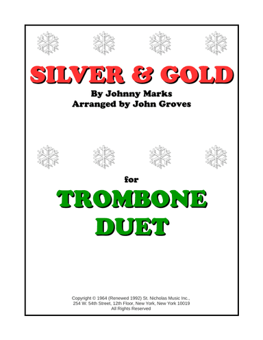 Silver And Gold (arr. John Groves)