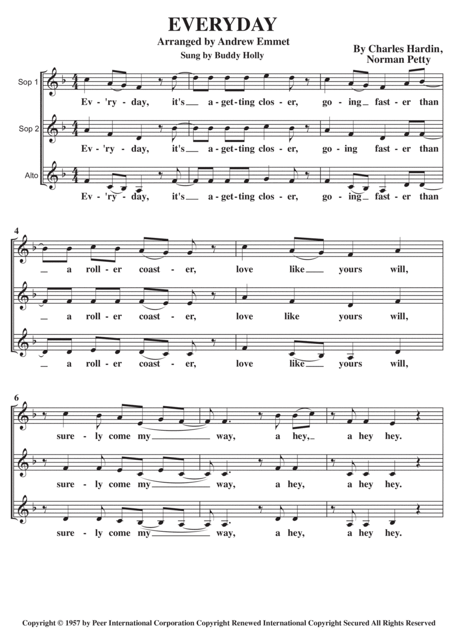 Everyday (arr. Andrew Emmet)
