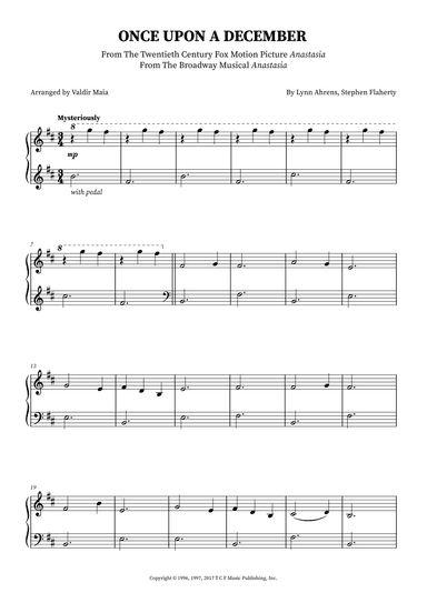 Once Upon A December (arr. Valdir Maia)
