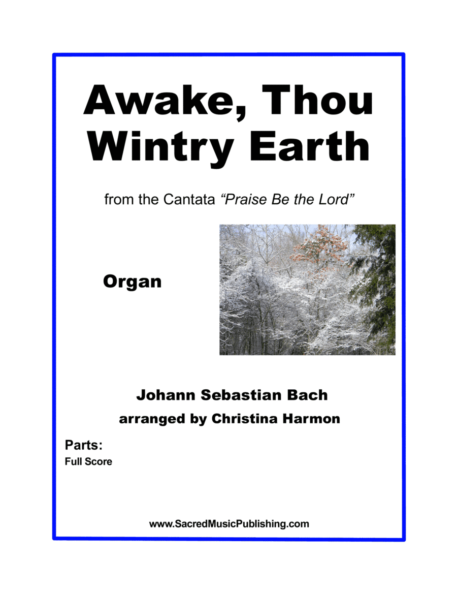 Awake Thou Wintry Earth - Organ (arr. Christina Harmon)
