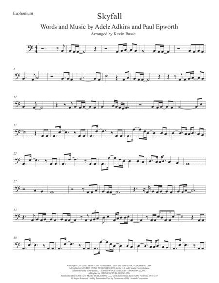 Skyfall (arr. Kevin Busse)
