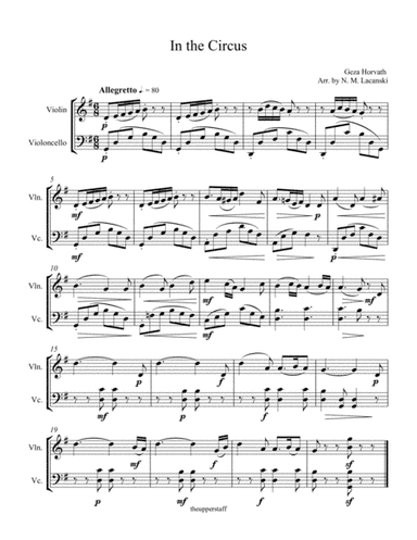 In the Circus (arr. Nick Lacanski)