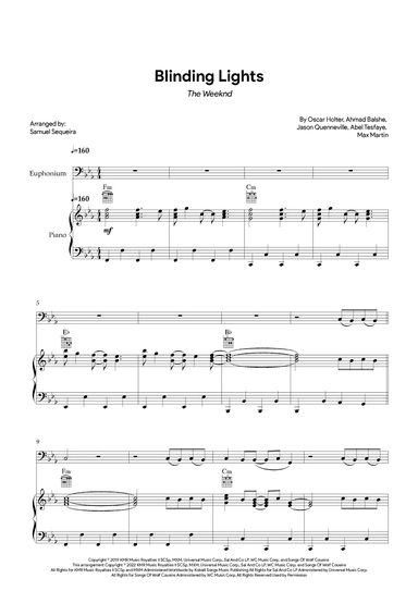 Blinding Lights (arr. Samuel Sequeira)