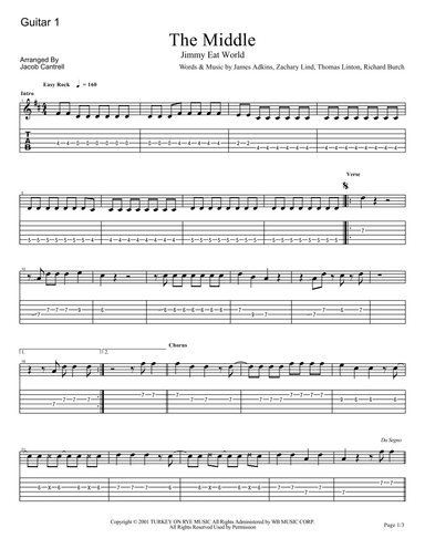 The Middle (arr. Jacob Thomas Cantrell)