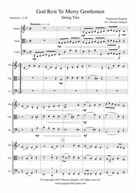 God Rest Ye Merry Gentlemen (arr. Thomas Quigley)