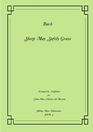Sheep may safely graze arr. woodwind quartet (arr. A. L. Wyver)