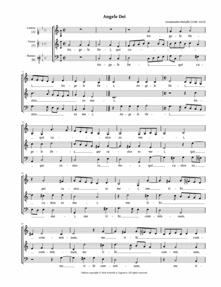 Angele Dei (Metallo) - ATB (arr. Aristotle A. Esguerra)