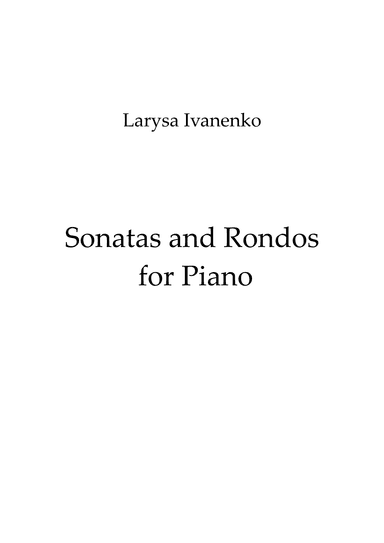 Sonatas and Rondos for Piano