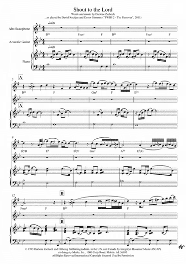 Shout To The Lord (arr. David Kocijan)