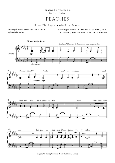 Peaches (arr. Danilo "Daca" Alves)