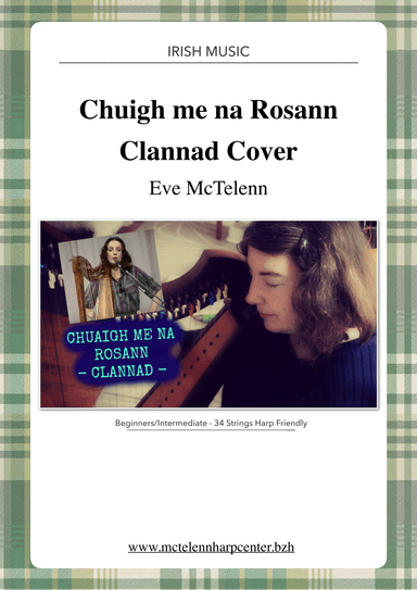 Chuigh Me Na Rosann - Clannad Cover -beginner & 34 String Harp | McTelenn Harp Center (arr. Eve McTelenn)