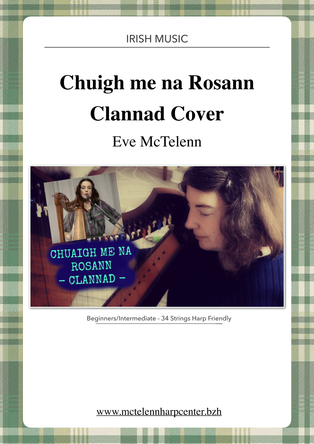 Chuigh Me Na Rosann - Clannad Cover -beginner & 34 String Harp | McTelenn Harp Center (arr. Eve McTelenn)