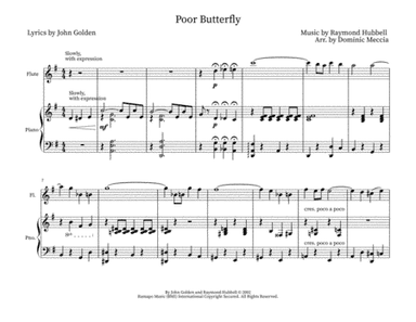 Poor Butterfly (arr. Dominic Meccia)