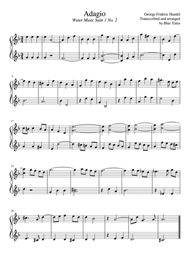 Selections from 'Water Music' (George Frideric Handel) (arr. Rekoba Editions)
