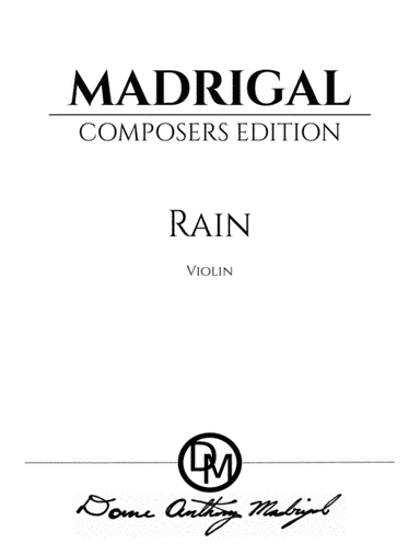 Rain - Violin