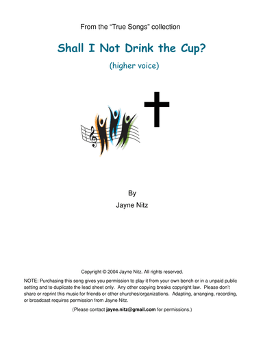Shall I Not Drink the Cup? (high voice)